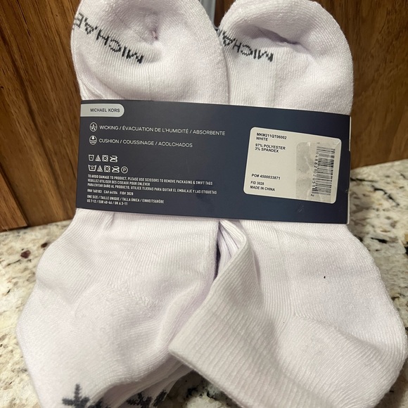 Michael Kors White Athletic Socks for Men - Picture 3 of 4